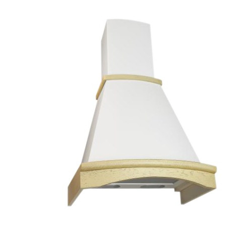 Вытяжка Elikor (Эликор) Ротонда 60 (бежевый/дуб бел патина)