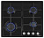 Газовая варочная панель HOMSair (ХОМСЭйр) HGE643GBK