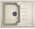 Кухонная мойка Dr.Gans (Доктор Ганс) "ЛОРА 620" 620x510x217 цвет серый