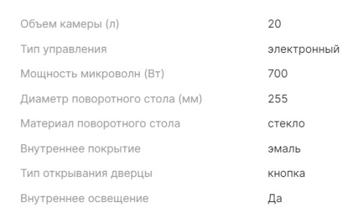 Микроволновая печь BBK 20MWS-727S/B