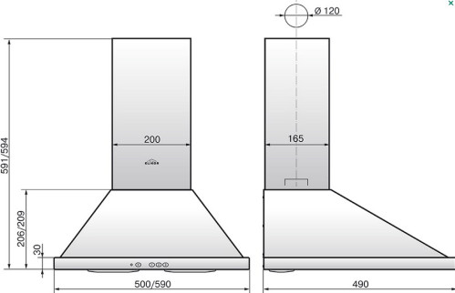 Вытяжка Elikor (Эликор) Оптима 60 медный антик