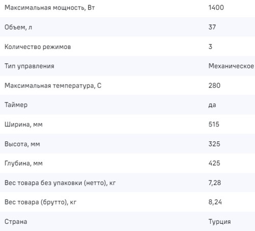 Мини-печь MAUNFELD (Маунфилд) MMO-373MB01