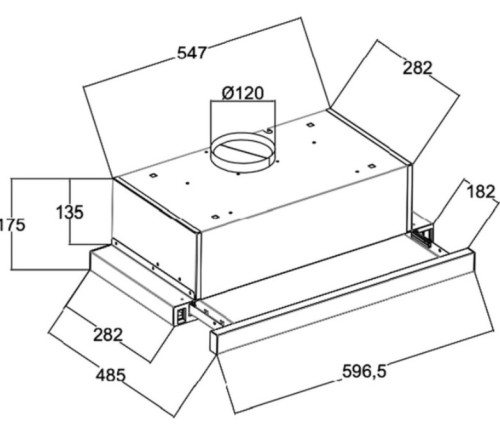Встраиваемая вытяжка MONSHER (Моншер) LAUTREC 60 Blanc