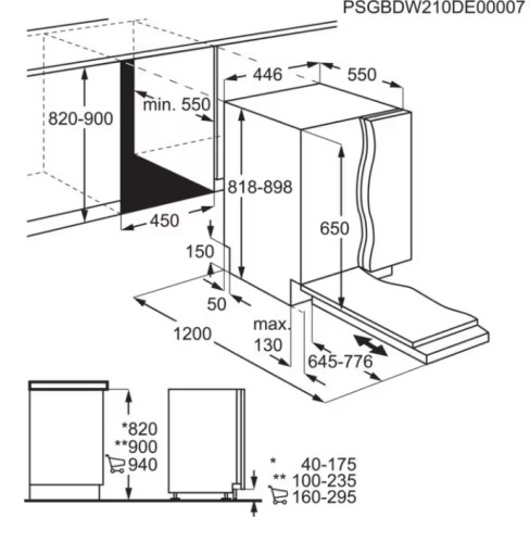 Встраиваемая посудомоечная машина AEG (АЕГ) FSE73527P