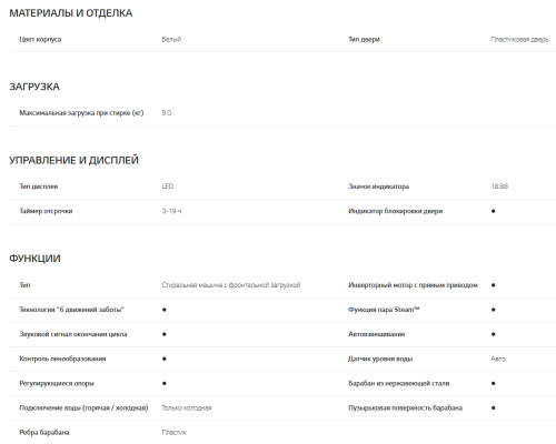Стиральная машина LG (ЛДжи) F2Y1VS3W