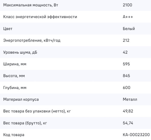 Посудомоечная машина MAUNFELD (Маунфилд) MWF60331W Inverter