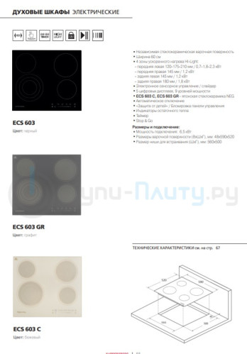 Электрическая варочная панель Kuppersberg (Купперсберг) ECS 603 C