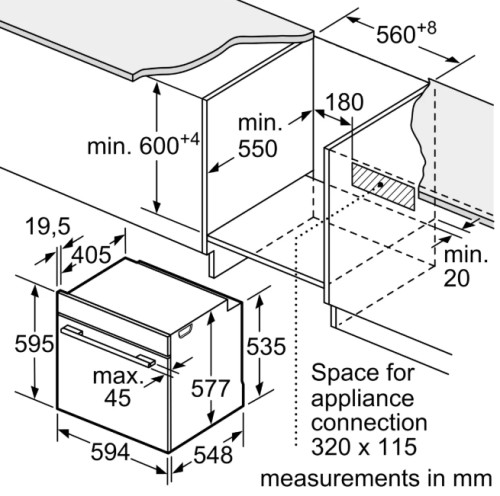 Электрический духовой шкаф Bosch (Бош) HBG7741W1
