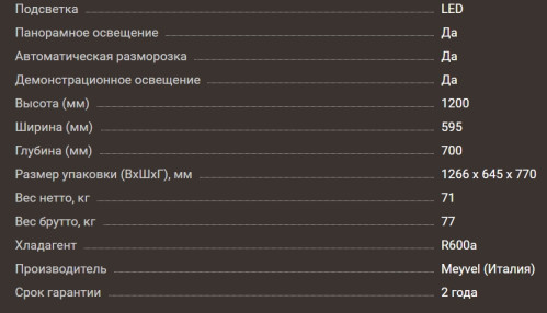 Винный шкаф Meyvel (Мейвел) MV99PRO-KBT2