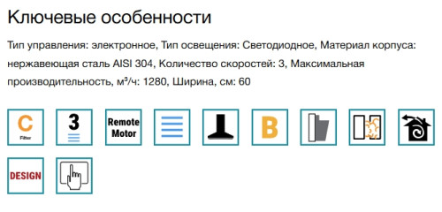 Вытяжка Falmec (Фалмек) Mizar 60 E.P.