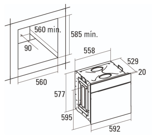 Электрический духовой шкаф Cata (Ката) ME 6006X