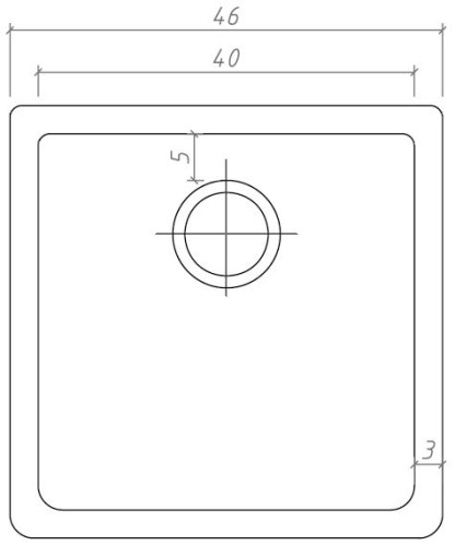 Кухонная мойка Seaman Natural Genova SMC-4646E Supreme Standart