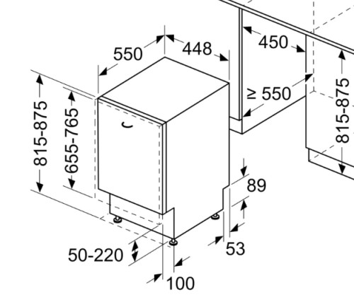 Встраиваемая посудомоечная машина Siemens (Сименс) SR95YX04ME