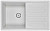Кухонная мойка Granula (Гранула) GR-8002 wh, арктик