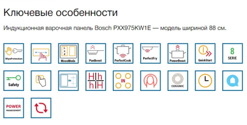 Индукционная варочная панель Bosch (Бош) PXX995KX5E