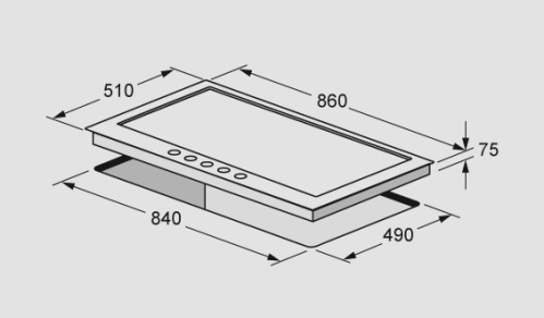 Газовая варочная панель Fulgor-Milano (Фулгор-Милано) CPH 905 GWK X