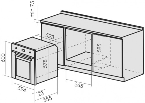 Электрический духовой шкаф MBS DE-604