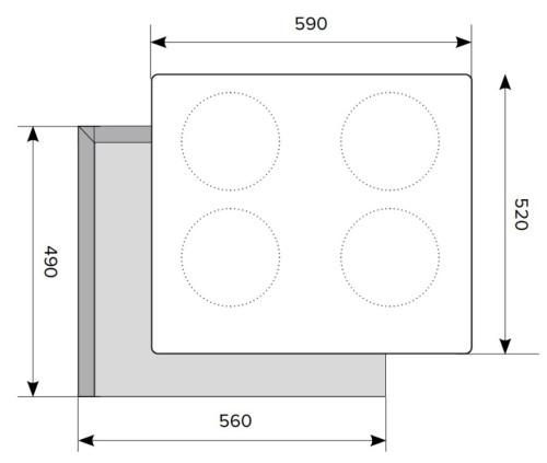 Индукционная варочная панель HOMSair (ХОМСэйр) HIY64BK