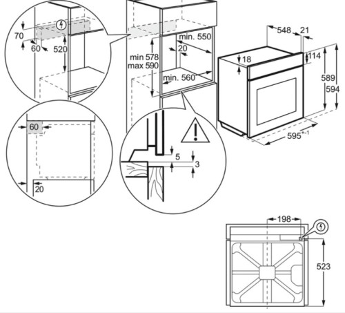 Электрический духовой шкаф Electrolux (Электролюкс) OKC8P31X