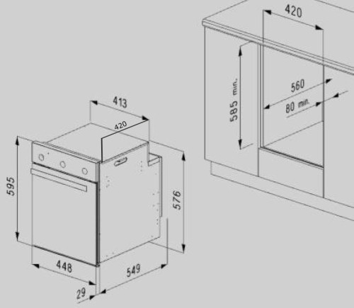 Электрический духовой шкаф MAUNFELD (Маунфилд) MEOXS.436RIB.TA