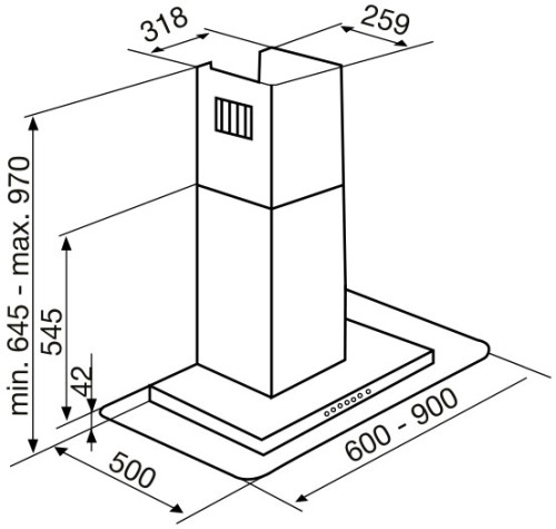 Вытяжка Korting (Кёртинг) KHC 6956 X