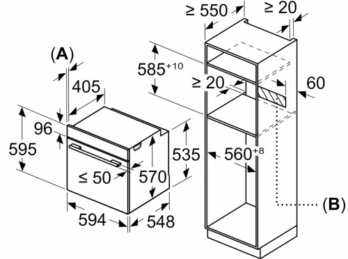 Электрический духовой шкаф Bosch (Бош) HBA5360B0