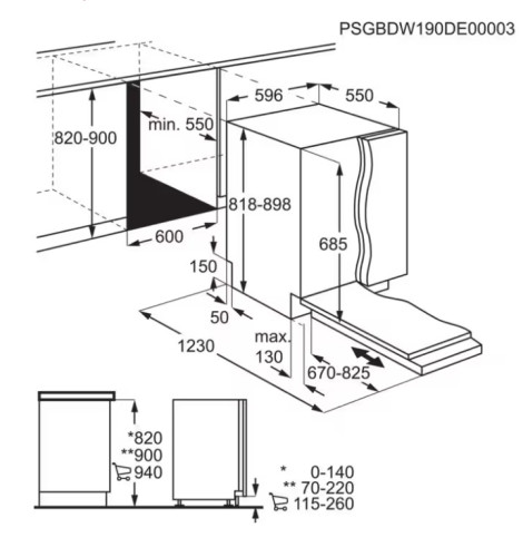 Встраиваемая посудомоечная машина AEG (АЕГ) FSK73768P