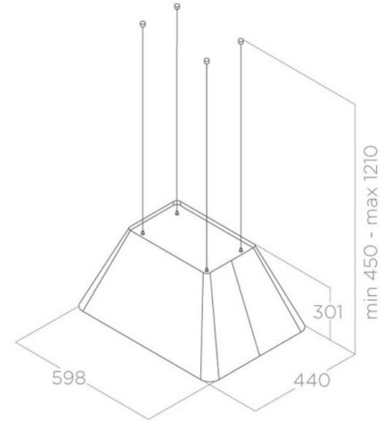 Вытяжка Elica (Элика) IKONA LIGHT WH/F/60