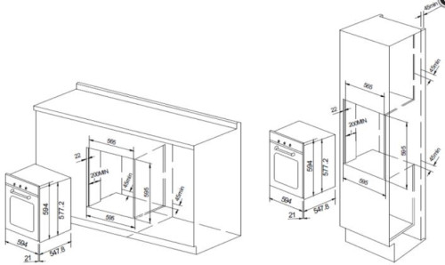Электрический духовой шкаф GRAUDE (Грауде) BK 60.2 EL