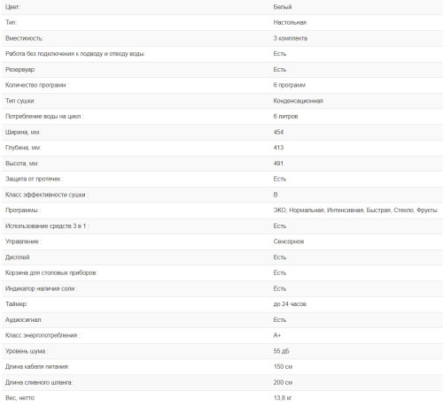 Посудомоечная машина Weissgauff (Вайсгауф) TDW 4036 D