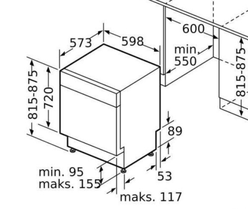 Встраиваемая посудомоечная машина Bosch (Бош) SMU2HVW20S