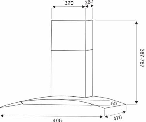 Вытяжка EXITEQ (Экзитег) EX - 1036 Sensor inox