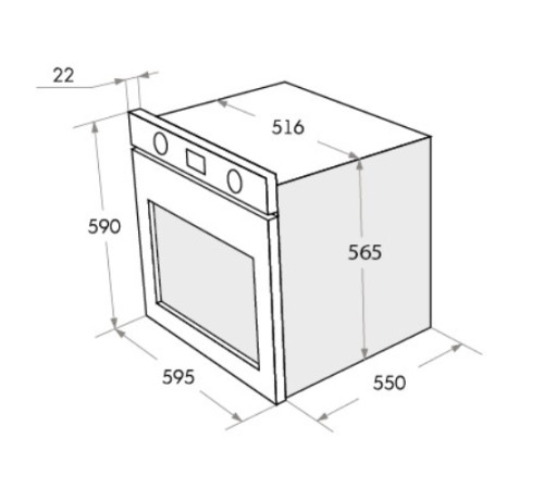 Электрический духовой шкаф MAUNFELD (Маунфилд) AEOC.575W