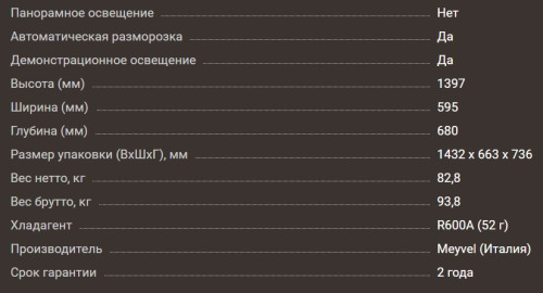 Винный шкаф Meyvel (Мейвел) MV116-KBT2