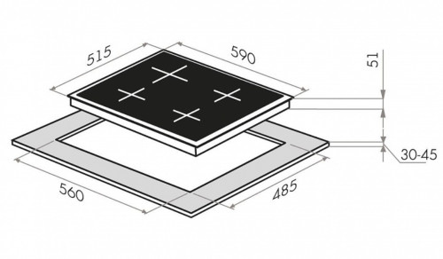 Газовая варочная панель MAUNFELD (Маунфилд) EGHG.64.33CB2/G