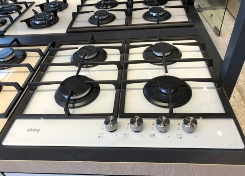 Газовая варочная панель Korting (Кёртинг) HGG 660 CW белого цвета
