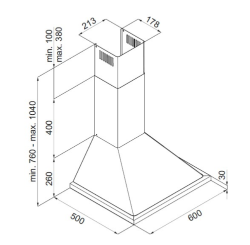 Вытяжка MAUNFELD (Маунфилд) Retro frame 60 черный