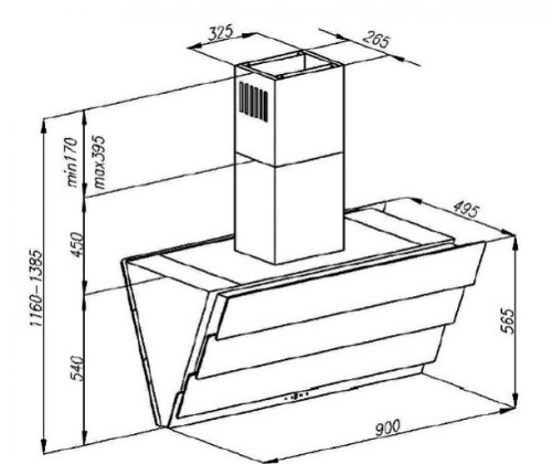 Вытяжка Kuppersberg (Купперсберг) RAMZ 90 B