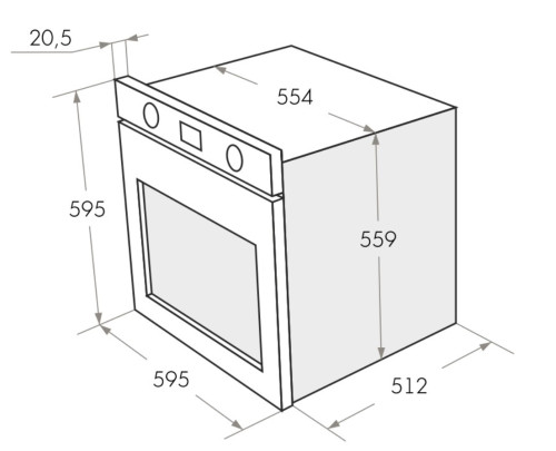 Электрический духовой шкаф MAUNFELD (Маунфилд) EOEH 5811W