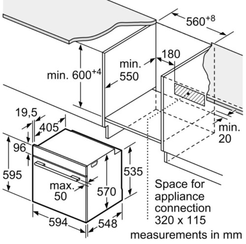 Электрический духовой шкаф Bosch (Бош) HBG539EB0