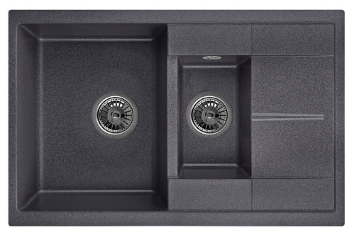 Кухонная мойка Granula (Гранула) GR-7802 bl, черный