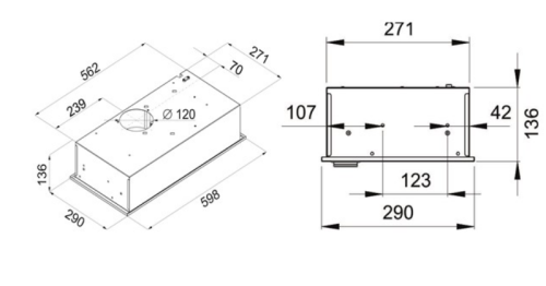 Вытяжка MAUNFELD (Маунфилд) Crosby rocky 60 черный
