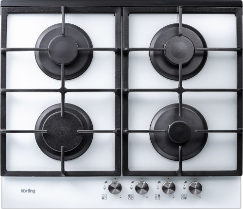 Газовая варочная панель Korting (Кёртинг) HGG 660 CW белого цвета