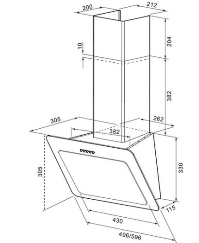 Вытяжка Krona (Крона) Liva 600 white PB