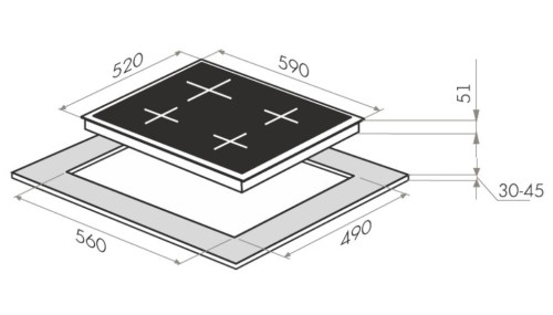 Электрическая варочная панель MAUNFELD (Маунфилд) MEHS.64.85S