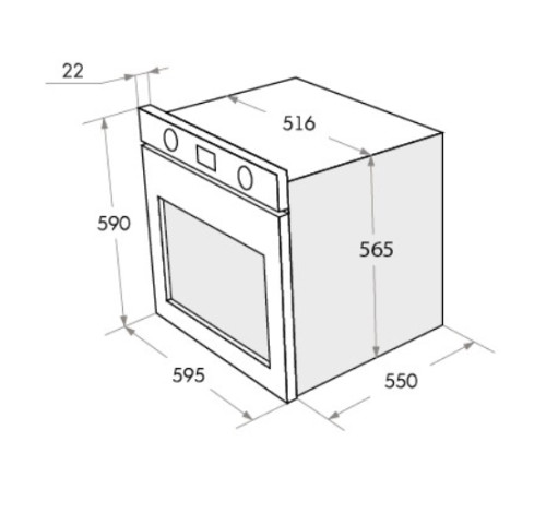 Электрический духовой шкаф MAUNFELD (Маунфилд) AEOC.575B