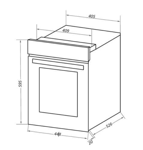Электрический духовой шкаф MAUNFELD (Маунфилд) EOEC516BG