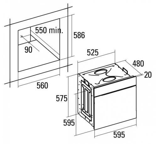 Электрический духовой шкаф Cata (Ката) CDP 780 AS WH