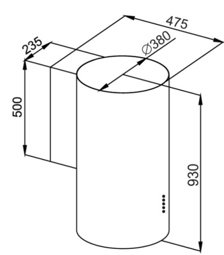 Вытяжка MAUNFELD (Маунфилд) Lee Wall 39 золотой