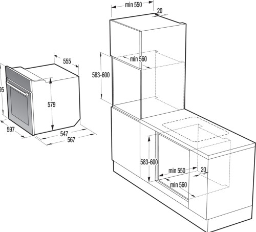 Электрический духовой шкаф Gorenje (Горенье) BO658A31WG